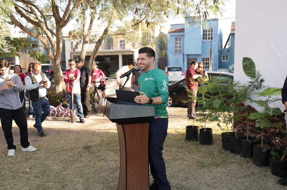Se suma Alberto Granados a Jornada Nacional de Reforestación; plantan 100 árboles en Matamoros.