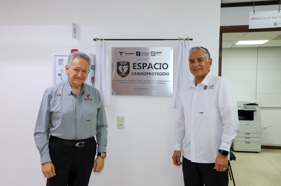 Certifica la SST a la Auditoría Superior del Estado como “Edificio Cardioprotegido” - Para garantizar la salud y el bienestar del personal labora en dependencias del Gobierno de Tamaulipas.