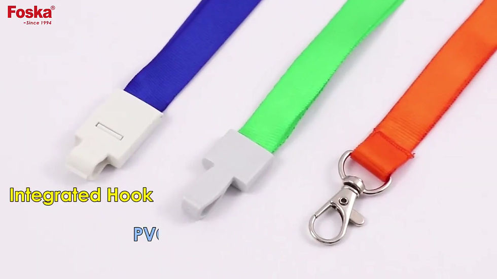 Lanyards with plastic hook
