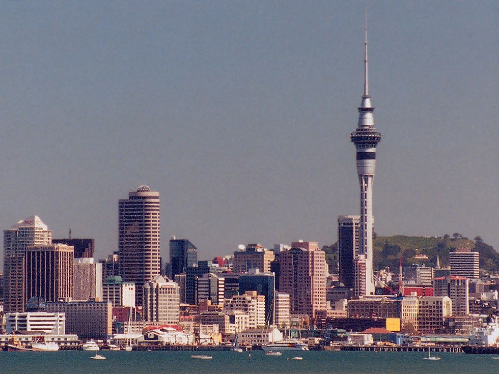 Sky Tower And Auckland Sky line