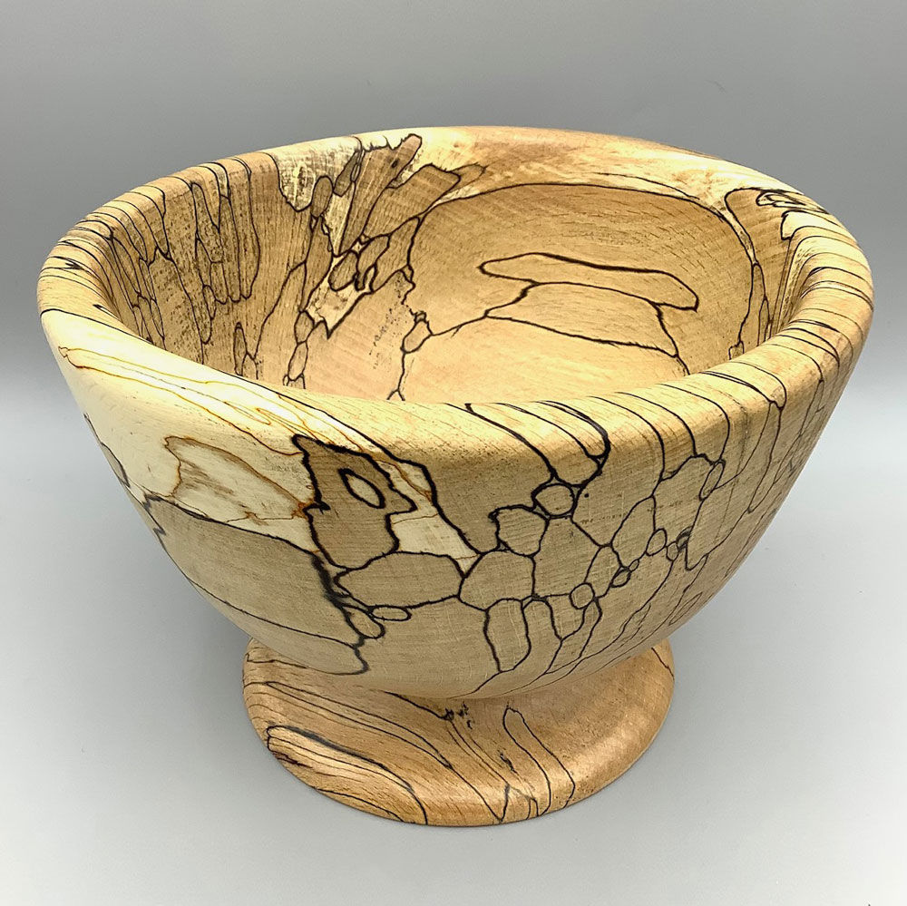 Plinthed Spalted Beech Bowl