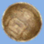 Wooden bowl with feet
