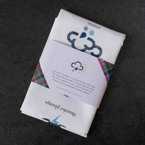 Scottish Thistle Tea Towel: Scotland Toast Tartan Poem, Cotton Or - View #7