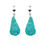 Thumbnail: Carved Turquoise Drop Earrings