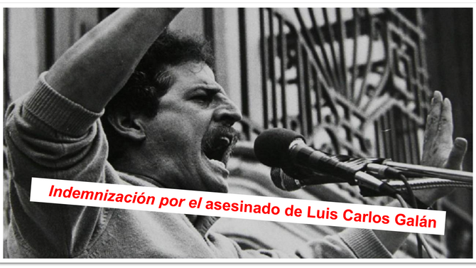  Indemnización por el asesinado de Luis Carlos Galán