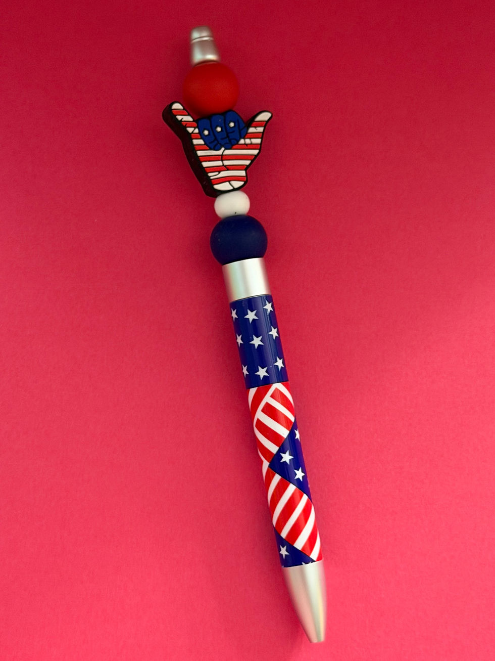 Thumbnail: 4th of July hand beaded pens