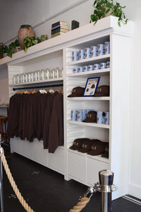 The Nitro Bar merch display and storage unit