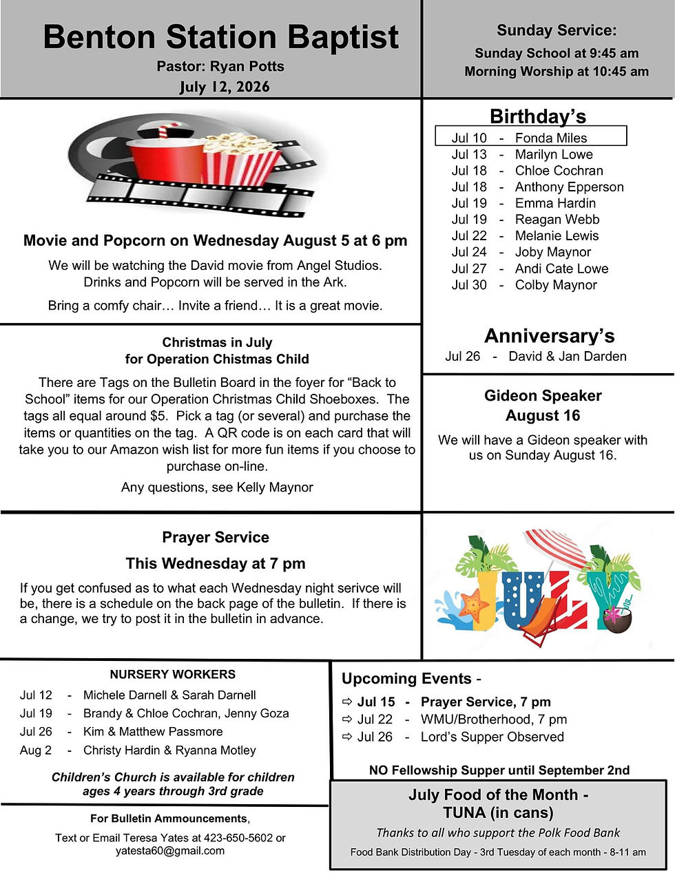 7.12.2026 - Bulletin
