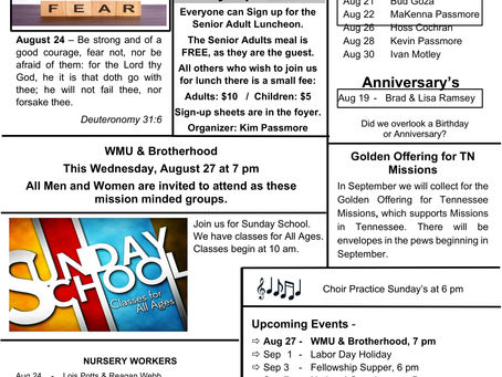 8.24.2025 - Bulletin