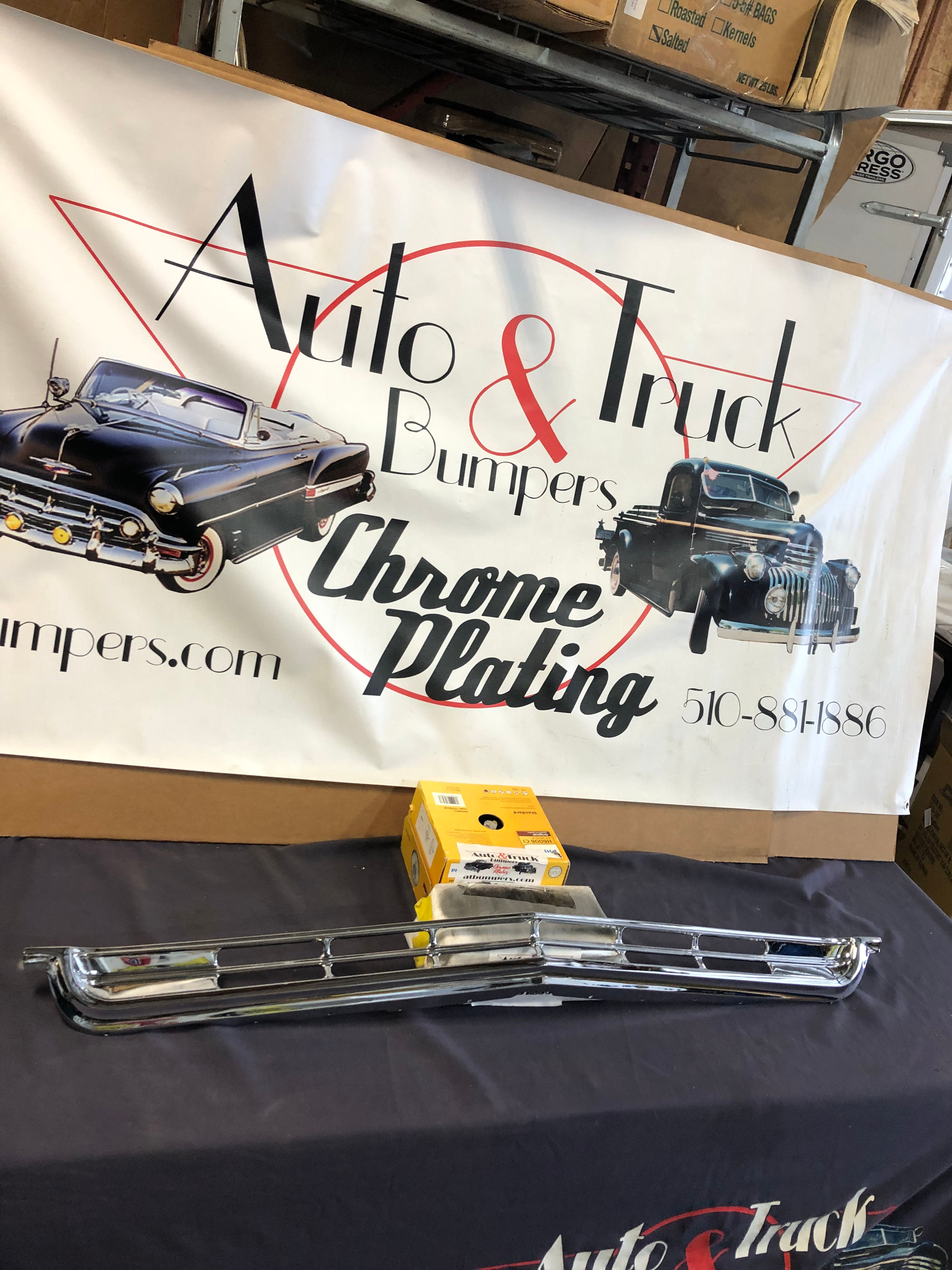 1966 Impala Grill Lower Chrome  & headlamp frames   OEM