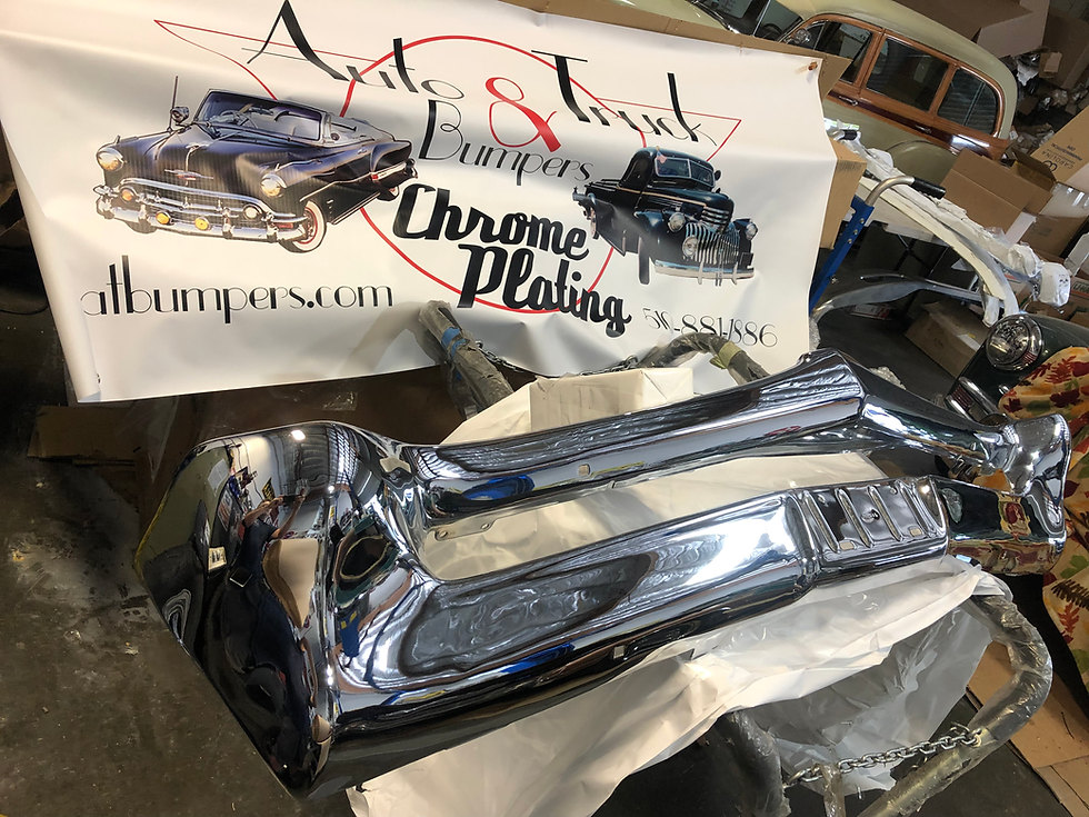 Thumbnail: 1966-67 GTO Front Bumper  Chrome  OEM