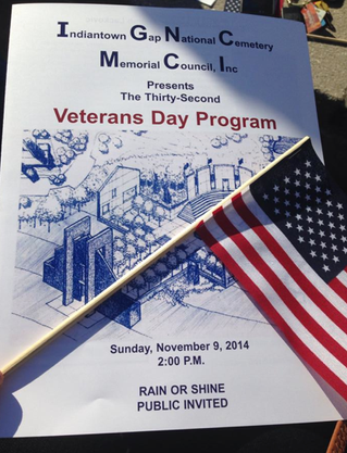 Pictures from the Veteran's Day Ceremony at Fort Indiantown Gap National Cemetery 11/9