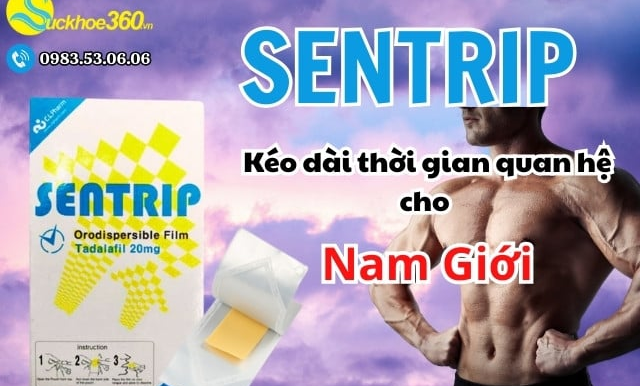 Sentrip tem ngậm tăng cường sinh lý nam từ Hàn Quốc