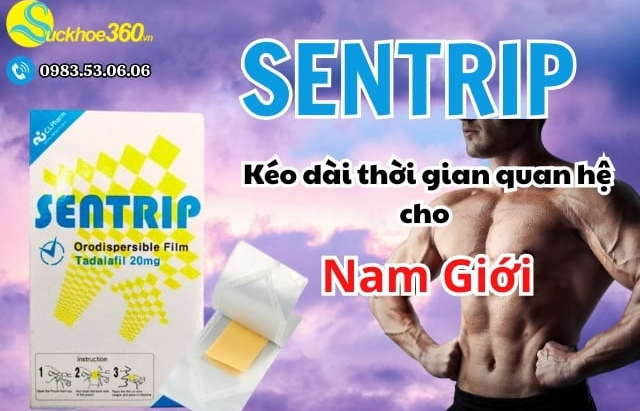 Sentrip tem ngậm tăng cường sinh lý nam từ Hàn Quốc