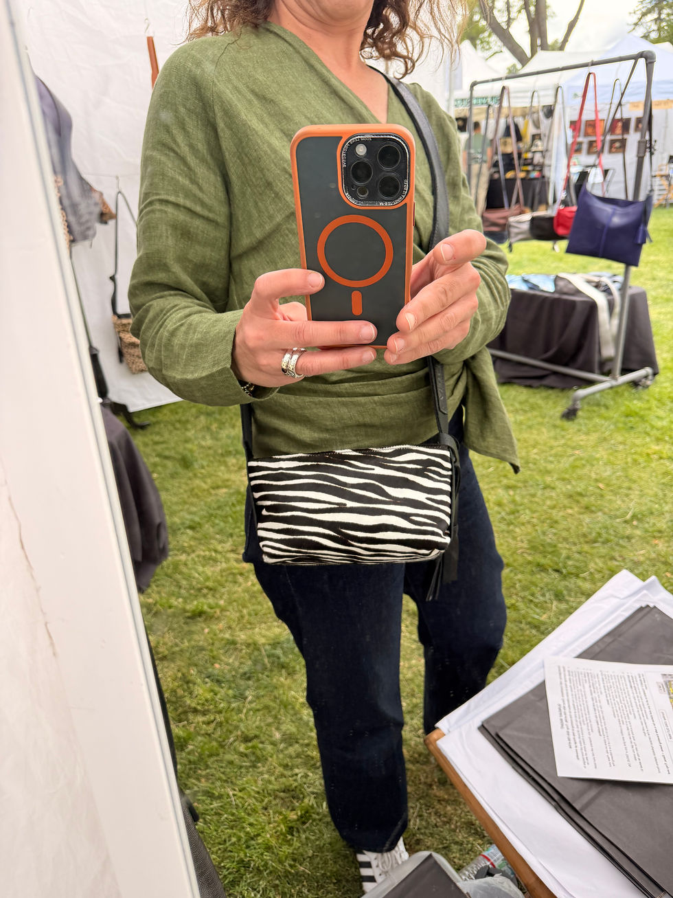 Thumbnail: Box Bag — Hair-on-Hide — Zebra