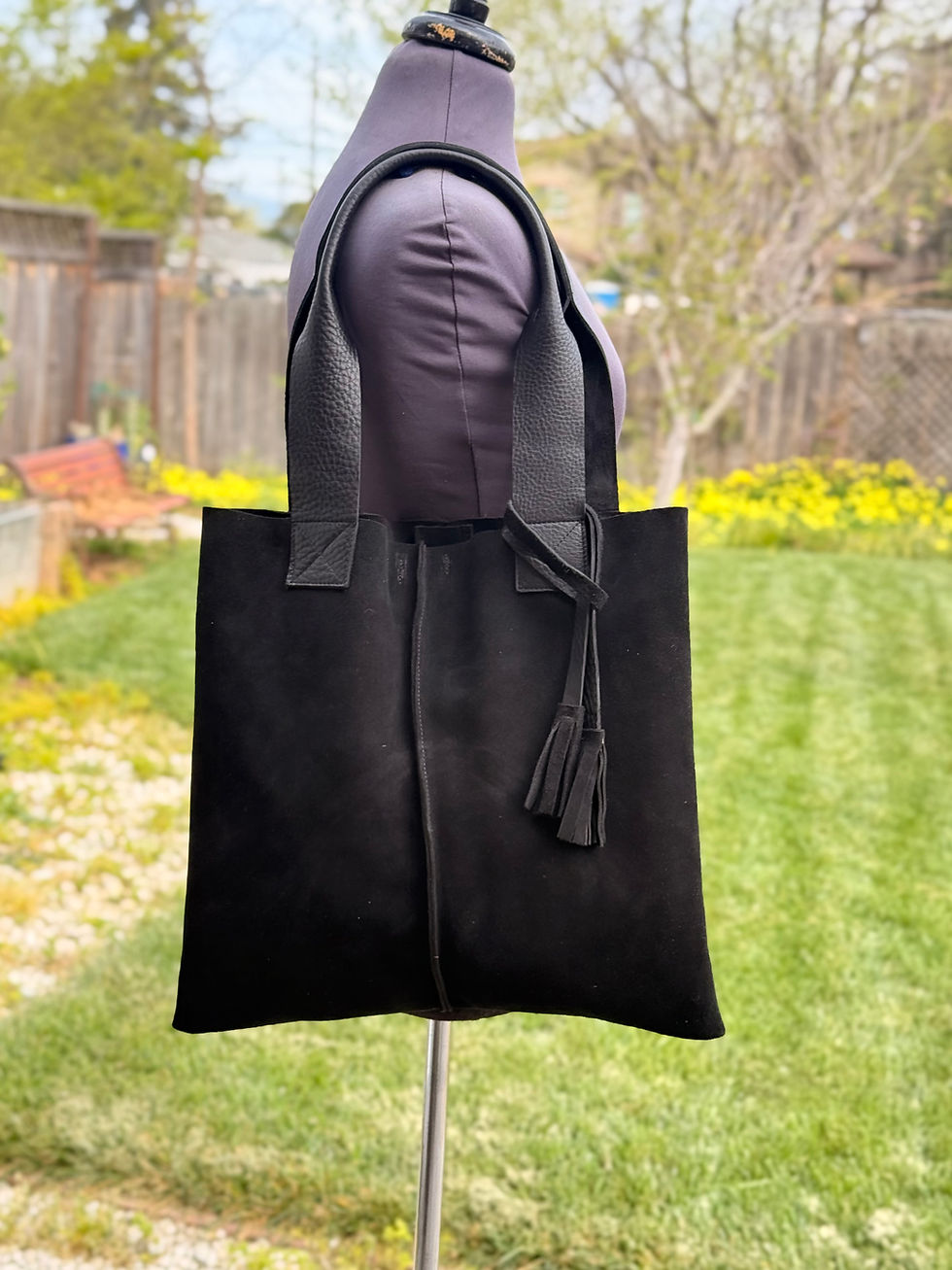 Thumbnail: The Dani — Country Tote in Tan Suede