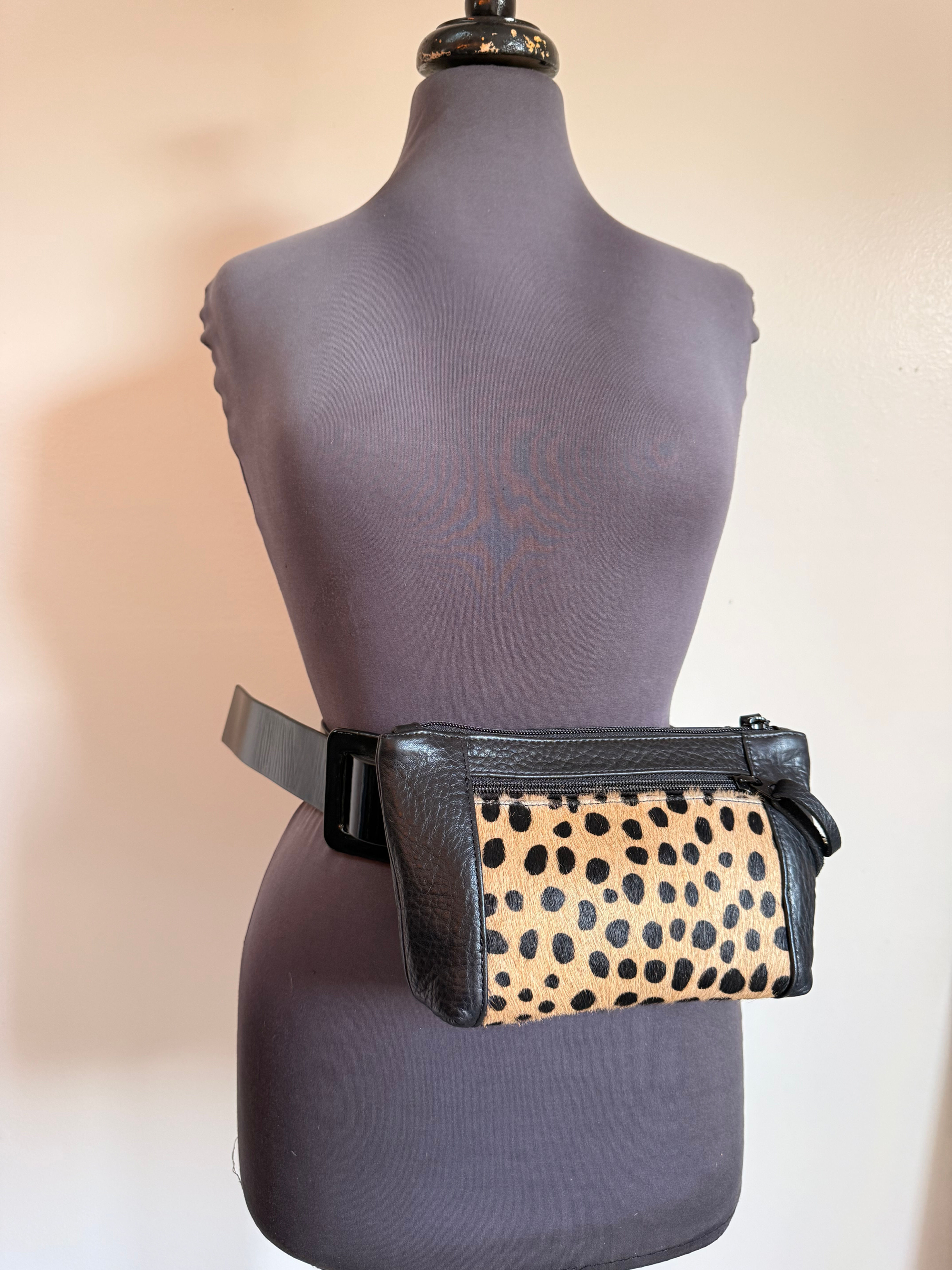 The Maya - Belt Bag — Hair-on-Hide Leopard