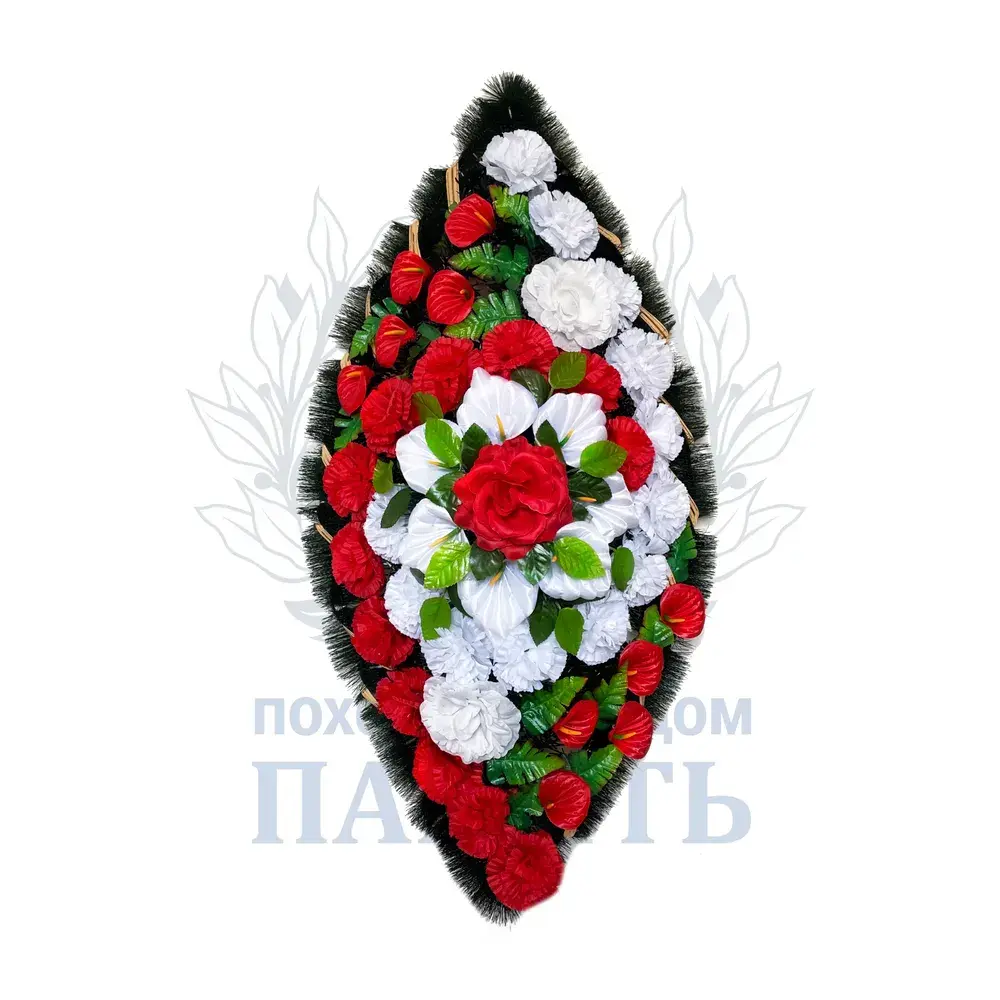 Венок ритуальный в110ст-12