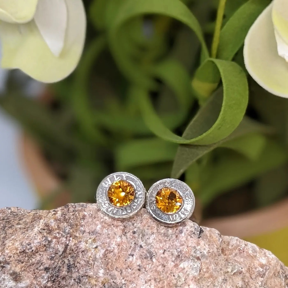 Thumbnail: Bullet Slice Stud Earrings