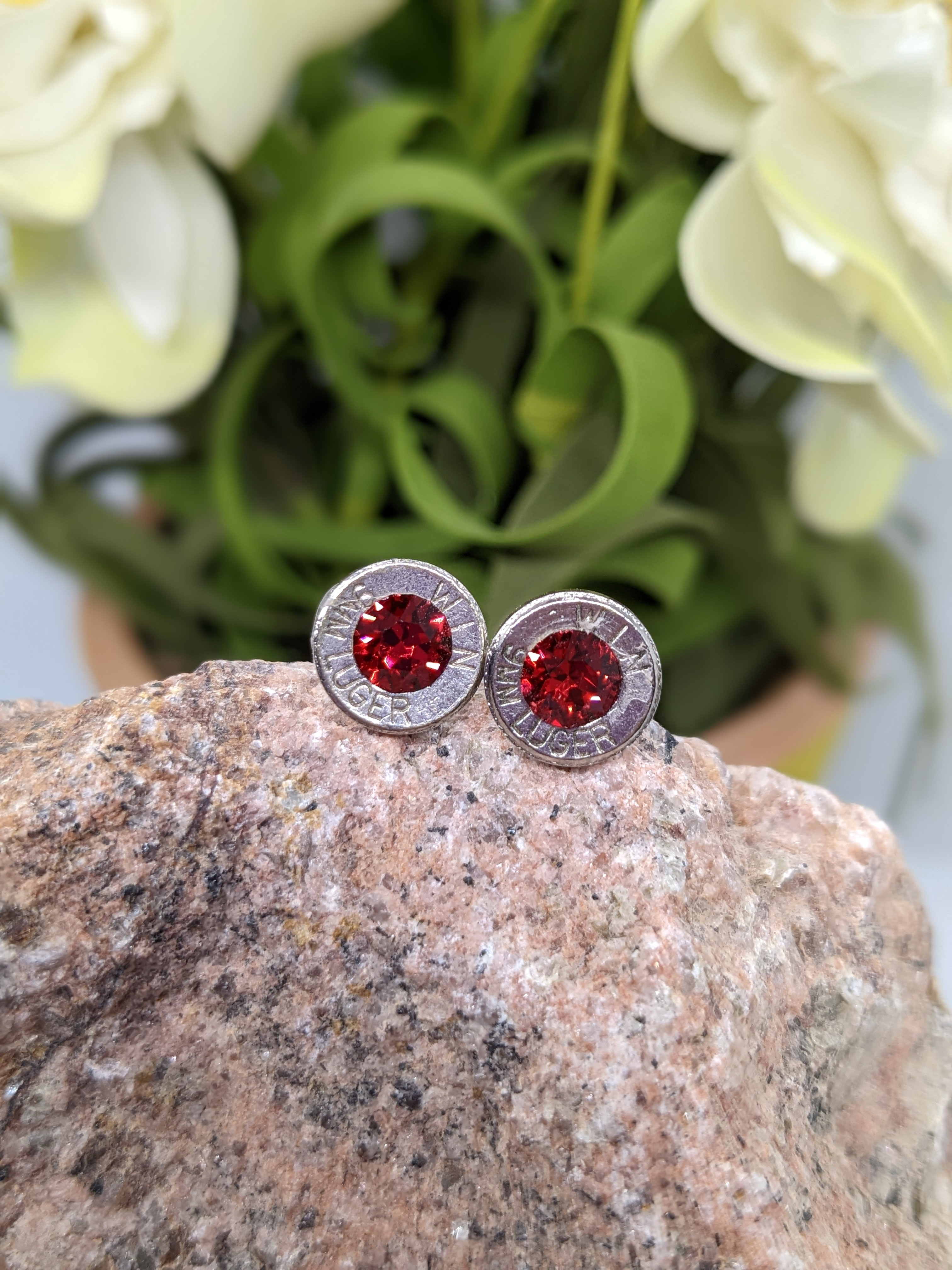 Bullet Slice Stud Earrings