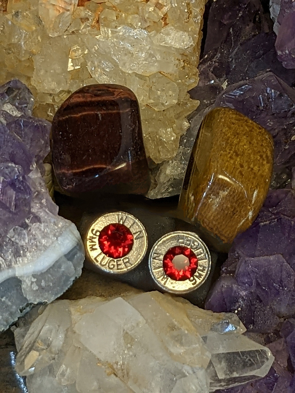 Thumbnail: Bullet Slice Stud Earrings