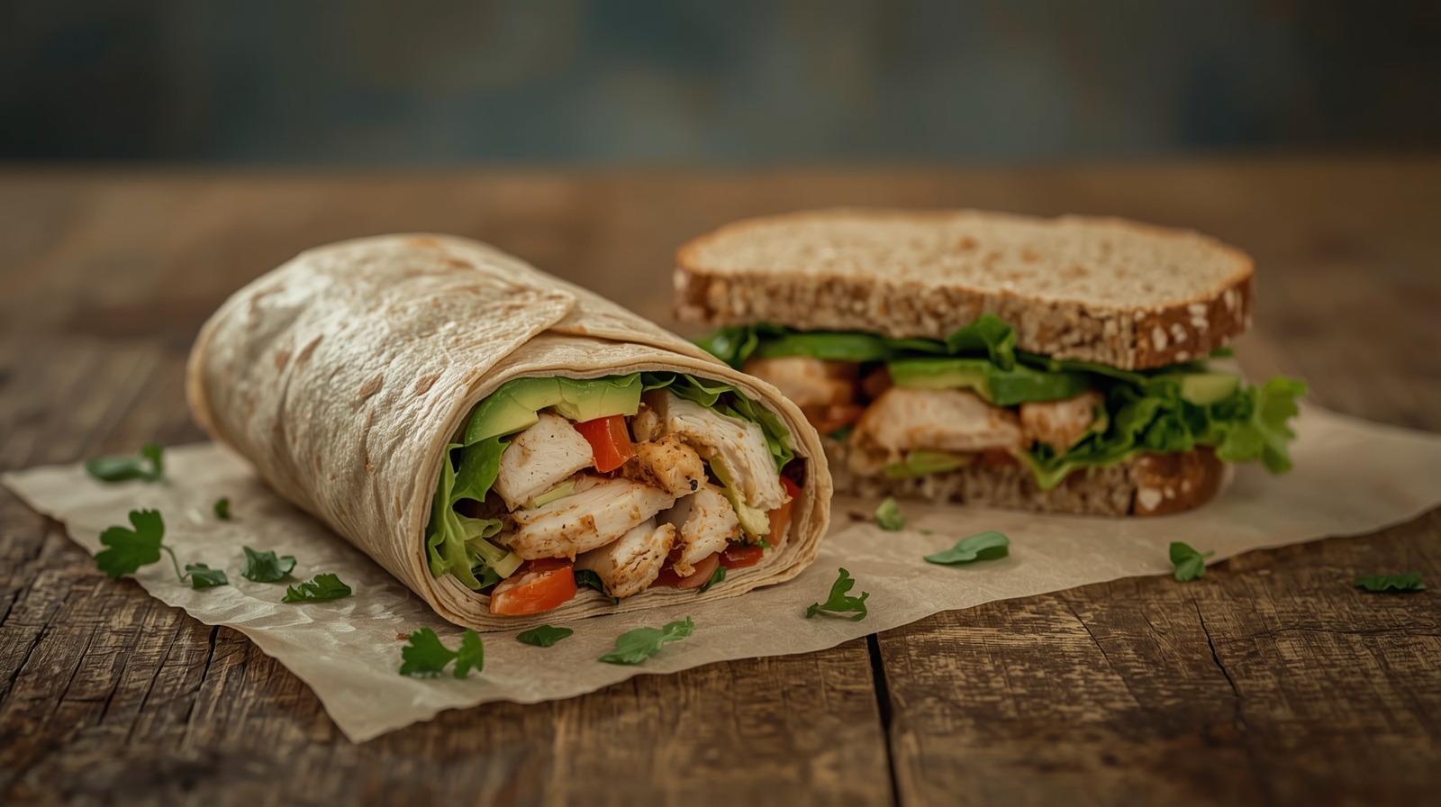 Arranged Food and Objects