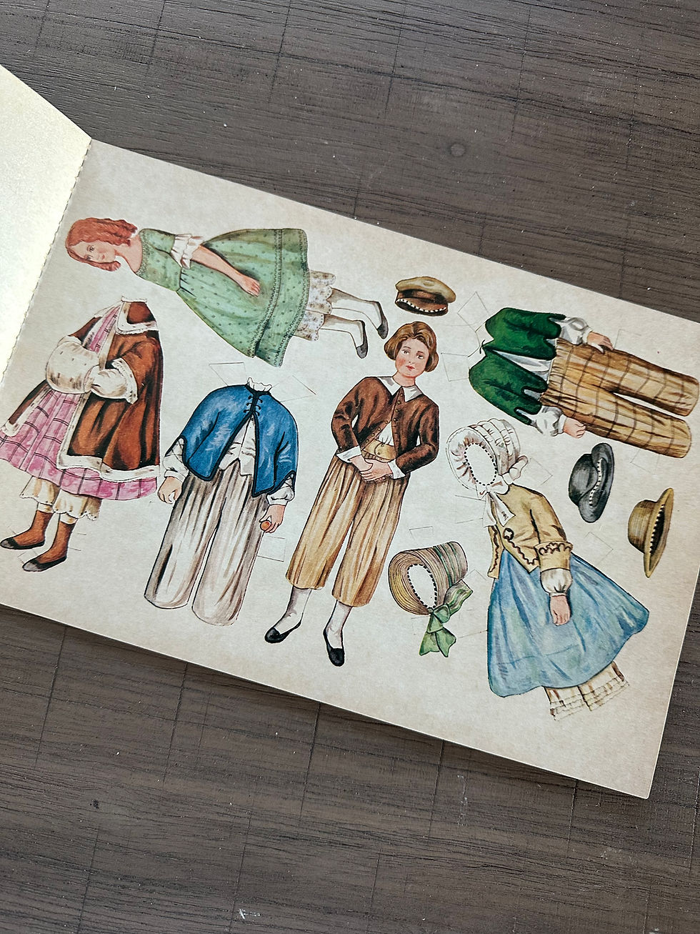 Thumbnail: Reproductions of the Original Dilly Dollies Paper Cut-Out Dolls and Costumes