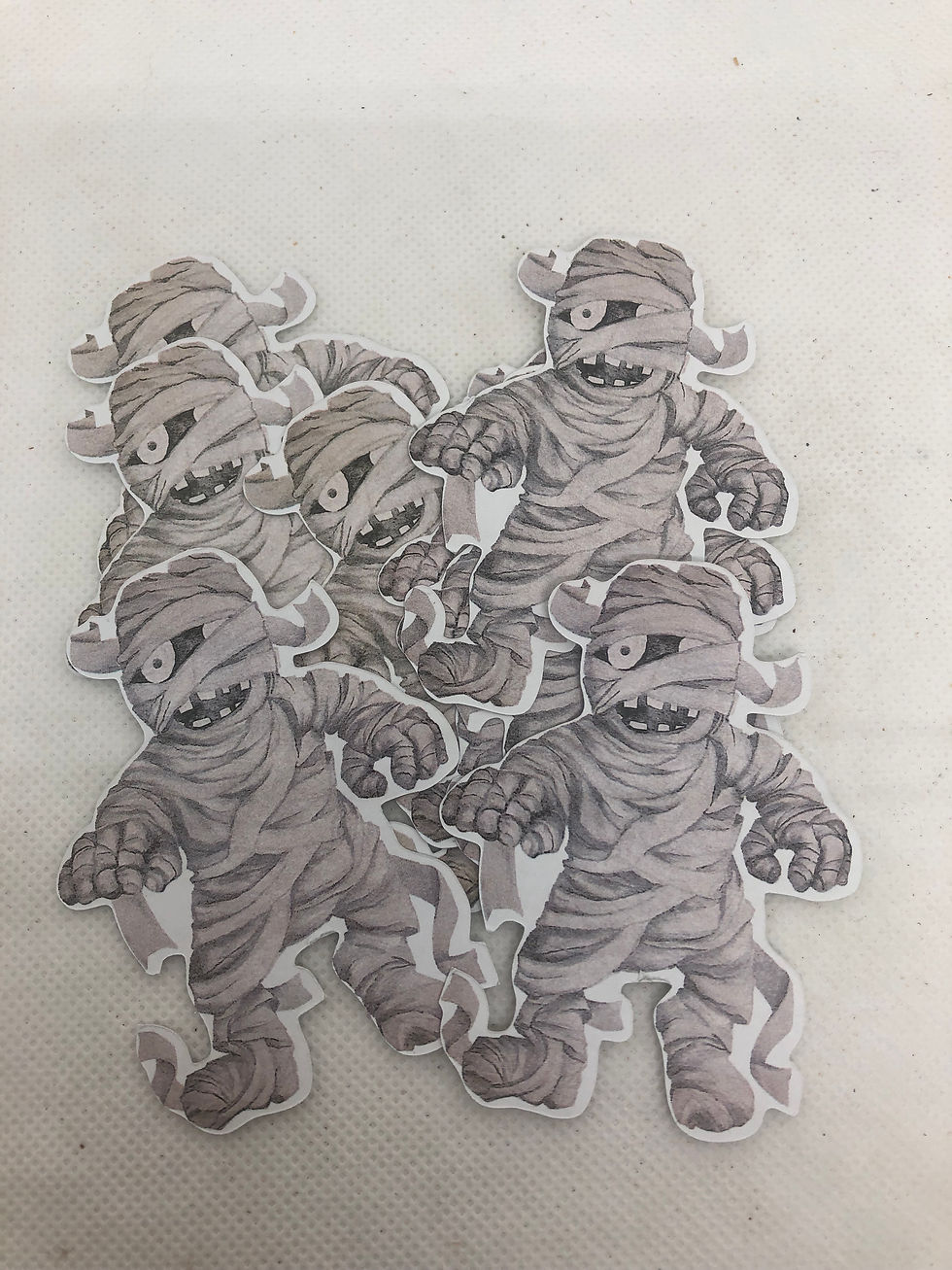 Thumbnail: Mummy Halloween theme sticker set of 9
