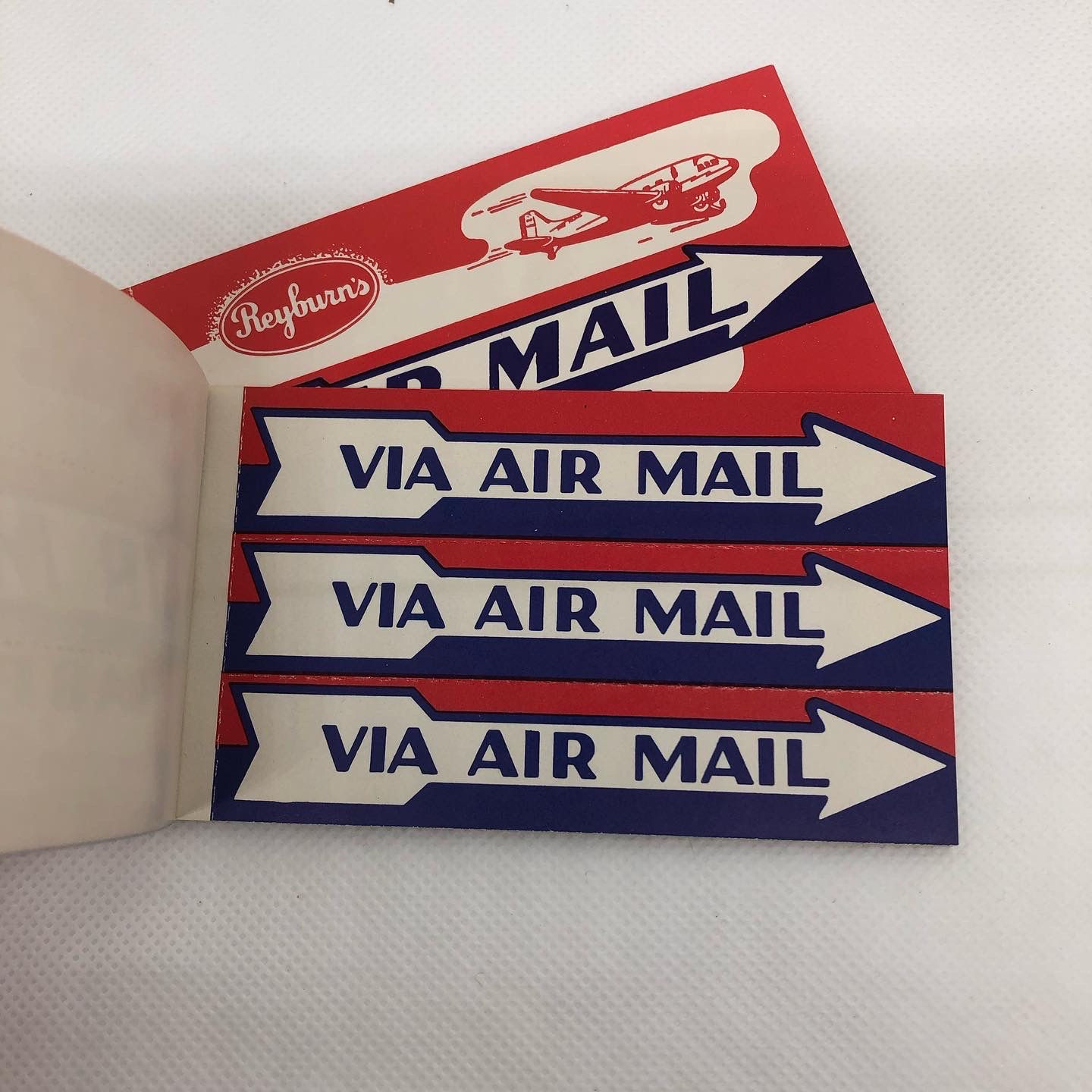 Vintage Booklet Air Mail labels