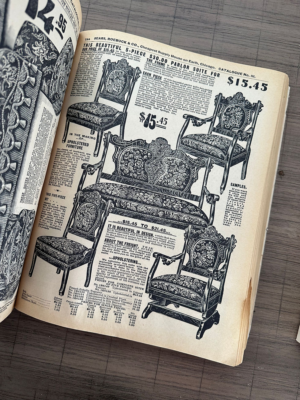 Thumbnail: Vintage 1969 reprint of the 1902 Sears, Roebuck and Co. Catalog Set of 10 sheets