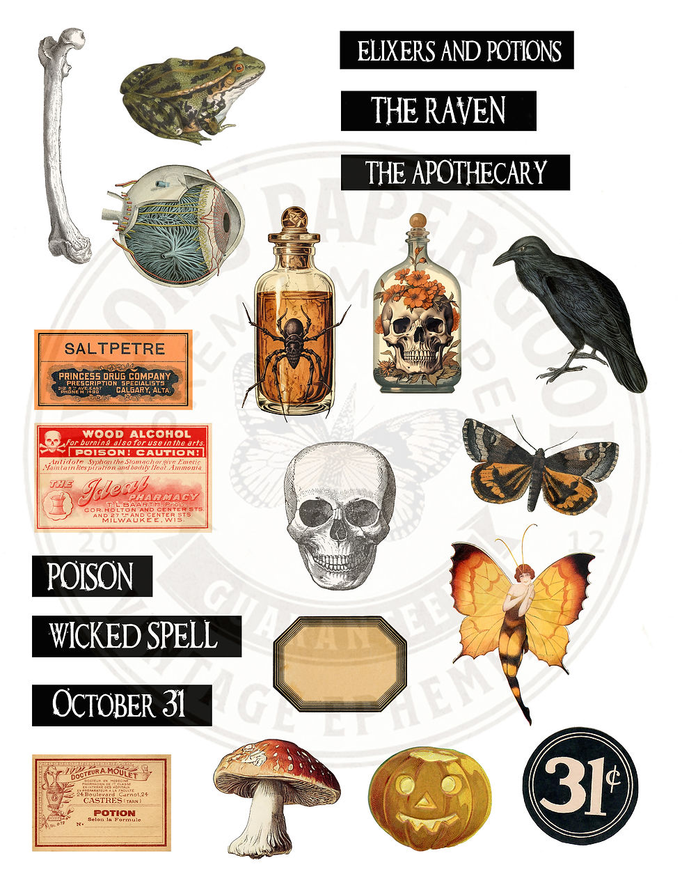 Thumbnail: Halloween Clusters - Digital Kit