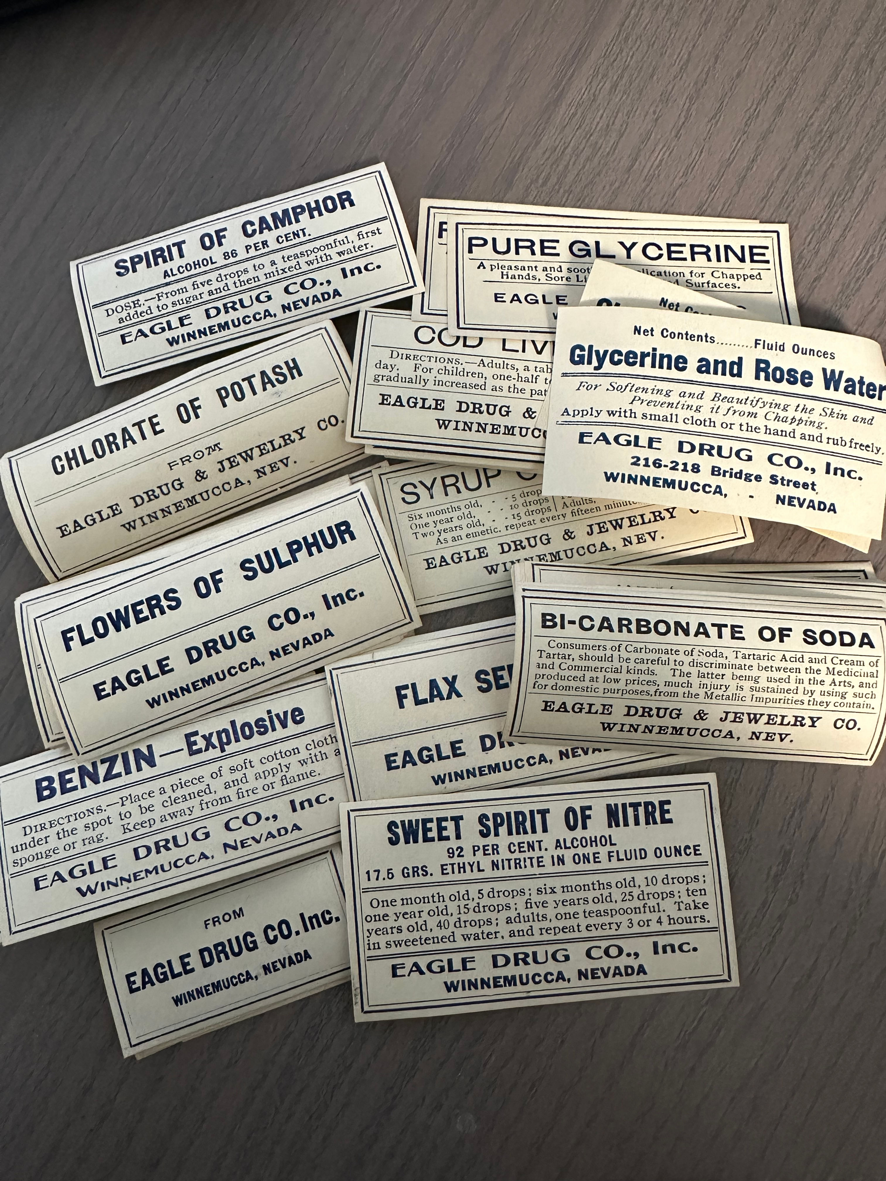 Eagle Drug Co Inc Variety pack Pharmacy labels