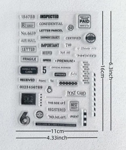 Clear mini word Stamp Set 1 | Taylormadecards4u