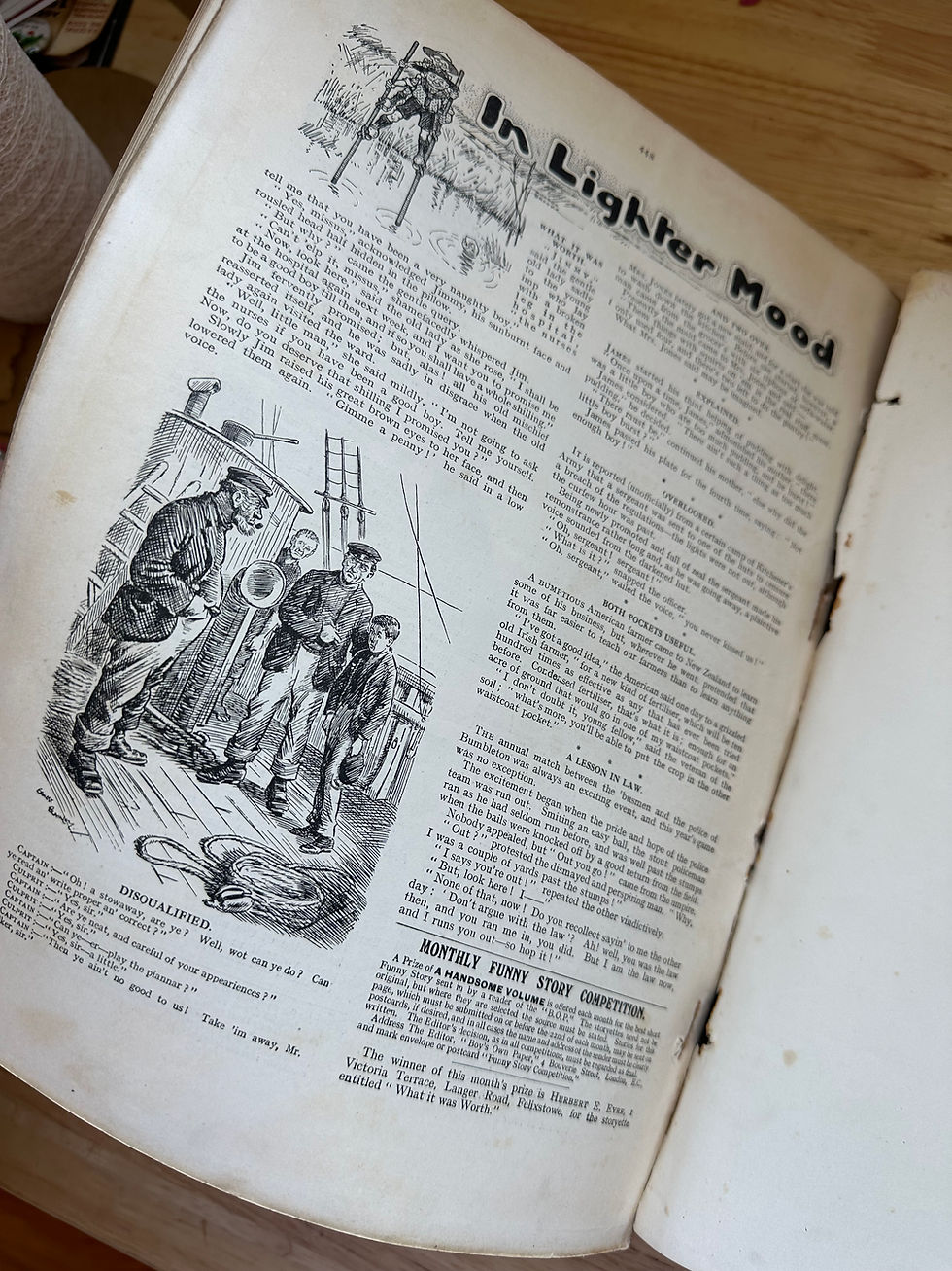 Thumbnail: The Boy's Own London magazine collection from 1915 7 magazines in hardcover