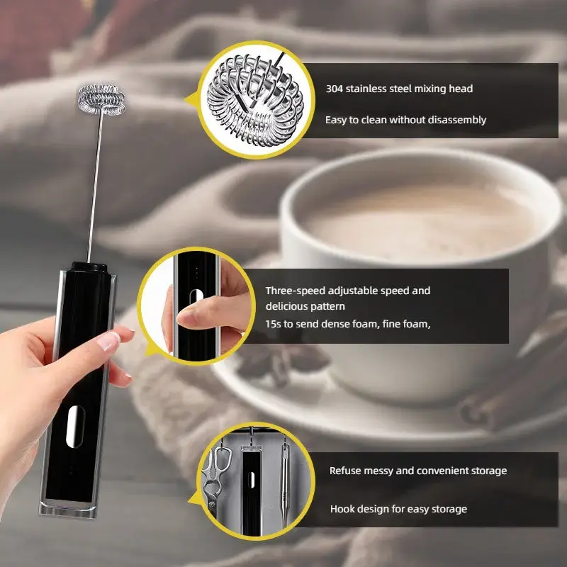 Thumbnail: Handheld Electric Milk Frother