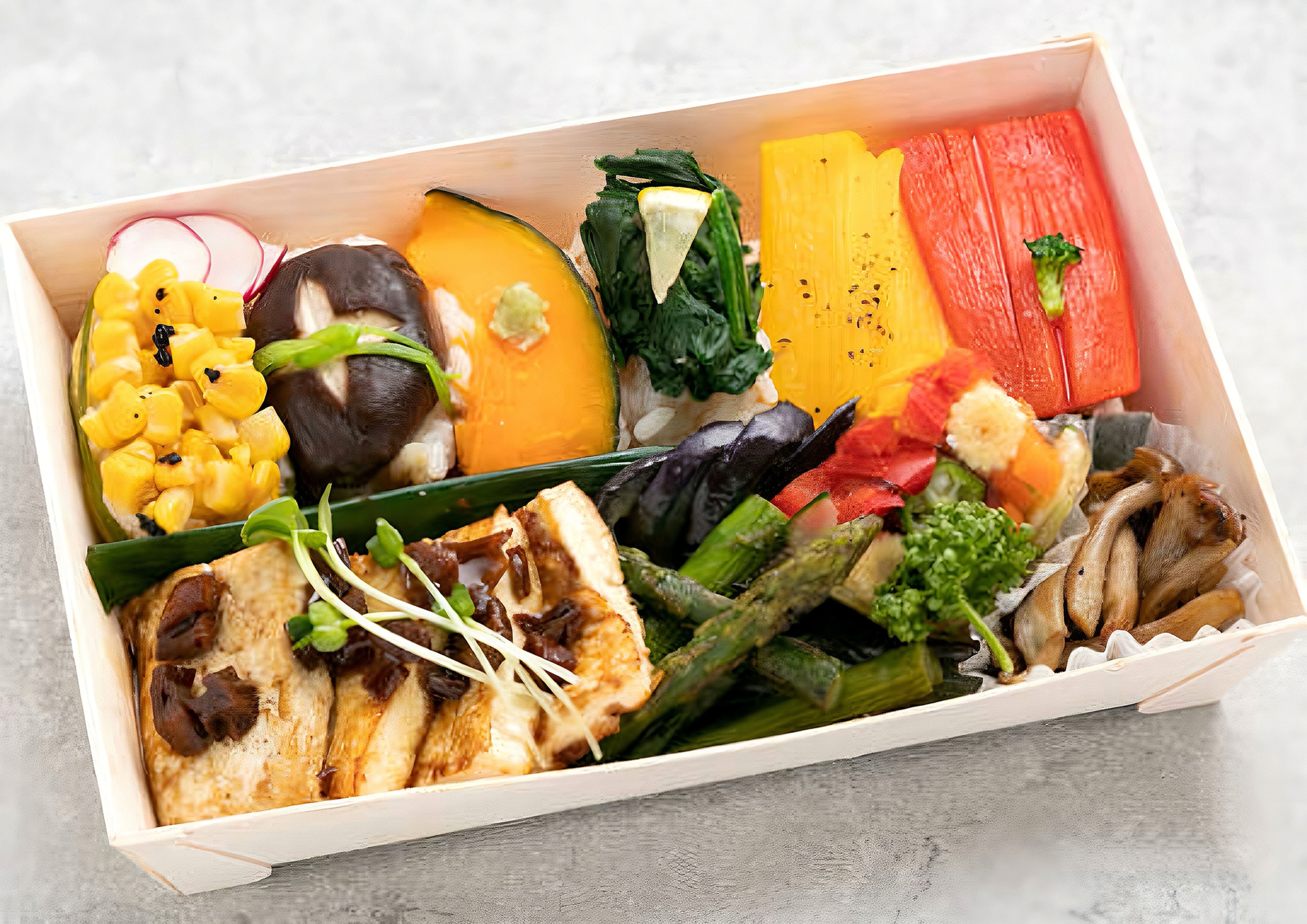 【ヴィーガン】Vege寿司と豆腐ステーキ