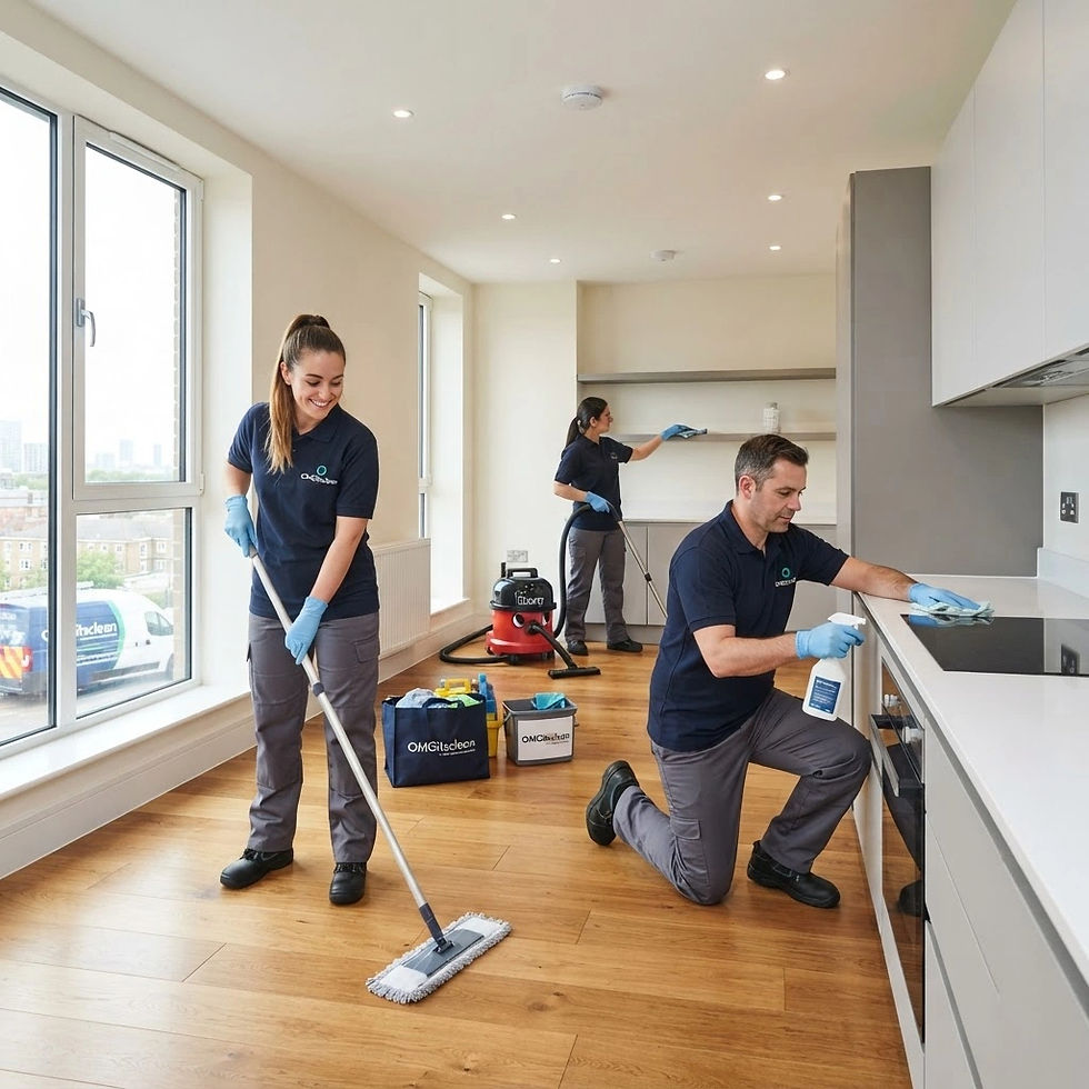 Professional team performing all services offered by OMG its clean