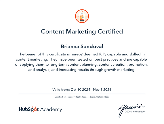 Hubspot Certification