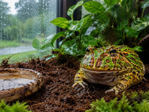 Pacman Frog in Rainy Weather: Managing Excess Humidity & Feeding Balance