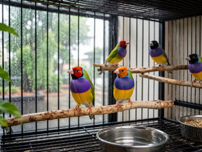 Gouldian Finches in Monsoon: Avoiding Respiratory Issues & Damp Cage Conditions