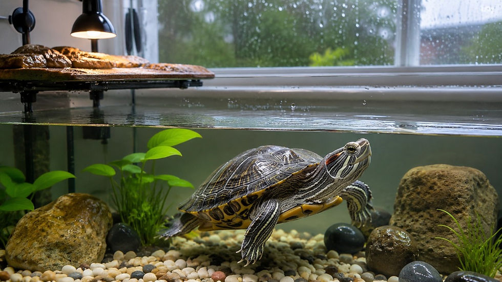 Red-Eared Slider Turtle During Monsoon: Preventing Shell Rot & Maintaining Clean Water