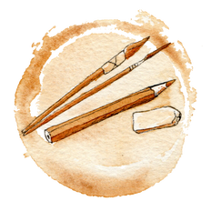 pinceaux et crayons