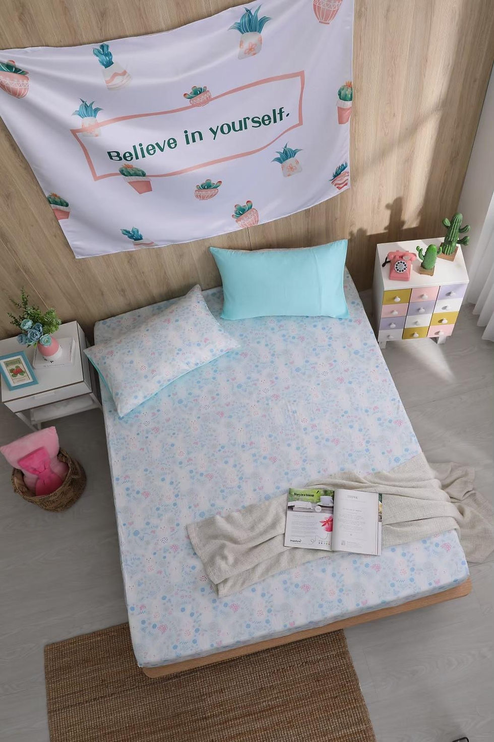 縮圖：純棉寢具60支純棉-300織新疆棉-床包四件組、枕套、被套