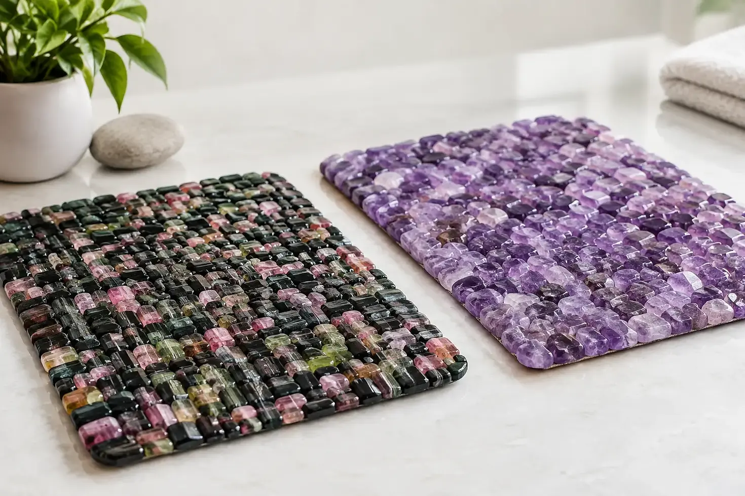 Tourmaline Versus Amethyst Mats: What Changes?