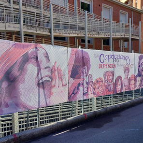 El mural feminista en IES ISAAC NEWTON