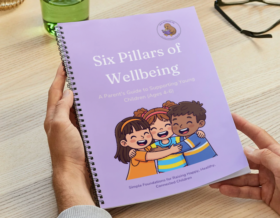 Front cover of the six pillars of wellbeing resource