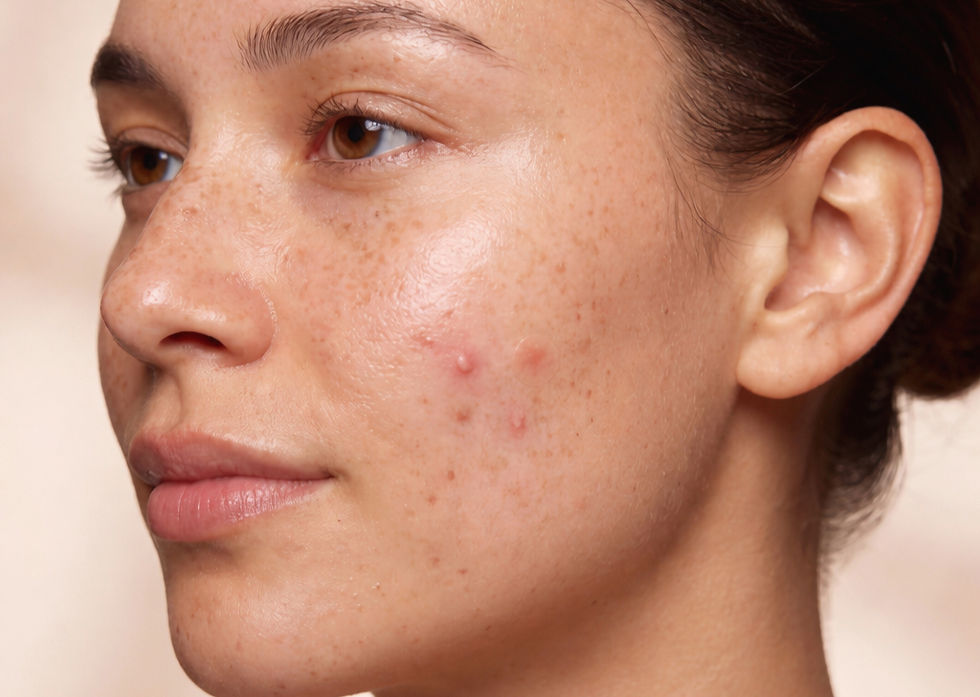Acne prone skin, easily treated with amaïa's Éminence products.