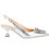 Thumbnail: Scarpin Sling back Luiza Barcelos prata pedraria