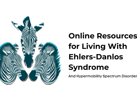 The Zebra Alliance Community Logo with "Online Resources for Living With Ehlers-Danlos Syndrome and Hypermobility Spectrum Disorders