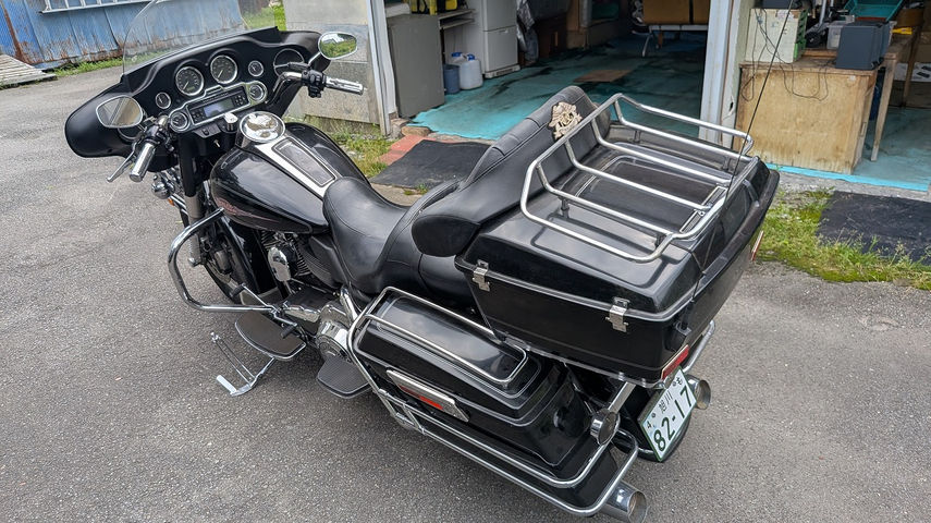 中古バイク ハーレーダビッドソン FLHTC1580 左リヤ